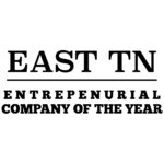 Logo of East TN Entrepreneurial Community of the Year award. Logo of East TN Entrepreneurial Community of the Year award.