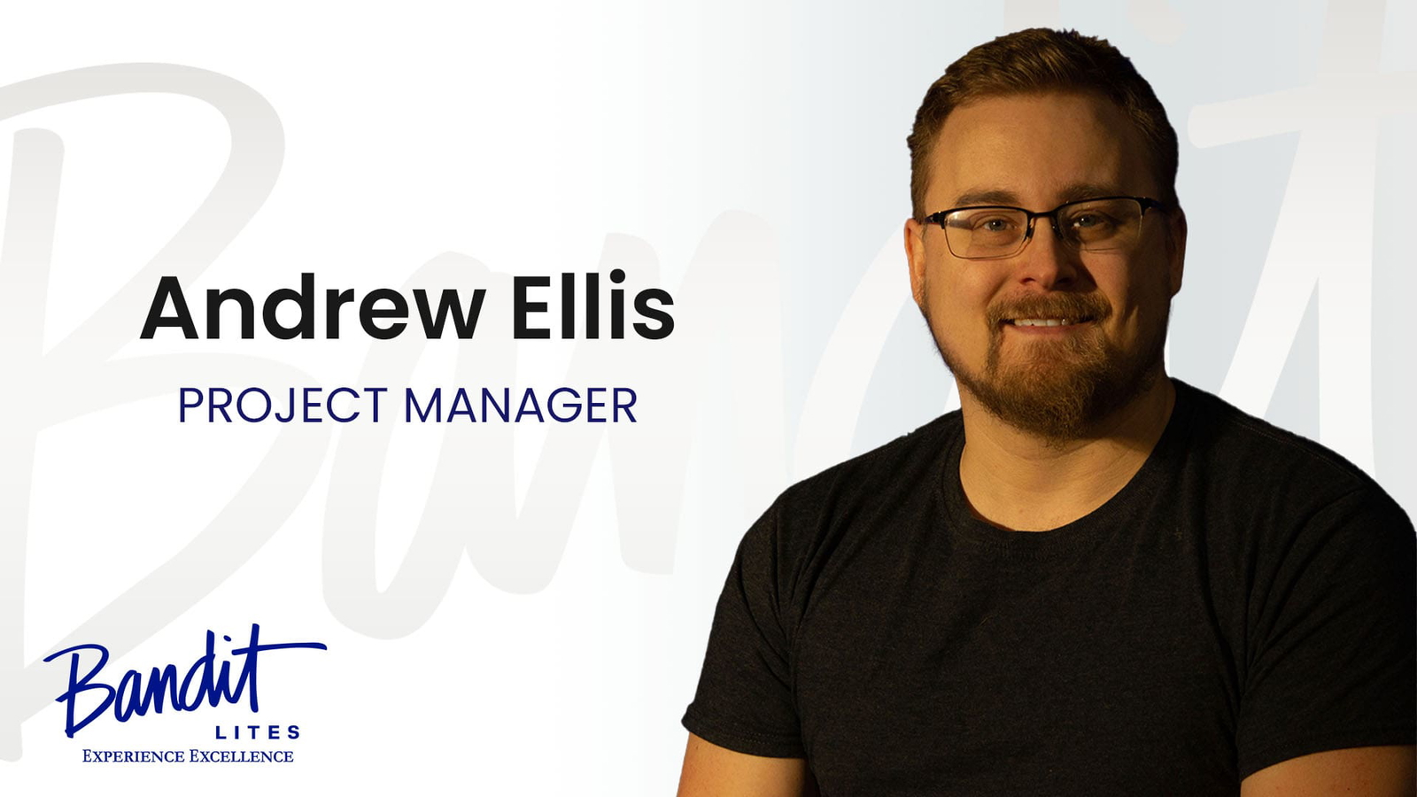 Portrait of Andrew Ellis, Project Manager, smiling.