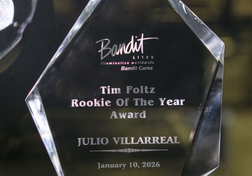 Crystal award for Rookie Of The Year presented to July Villarreal. Crystal award for Rookie Of The Year presented to July Villarreal.